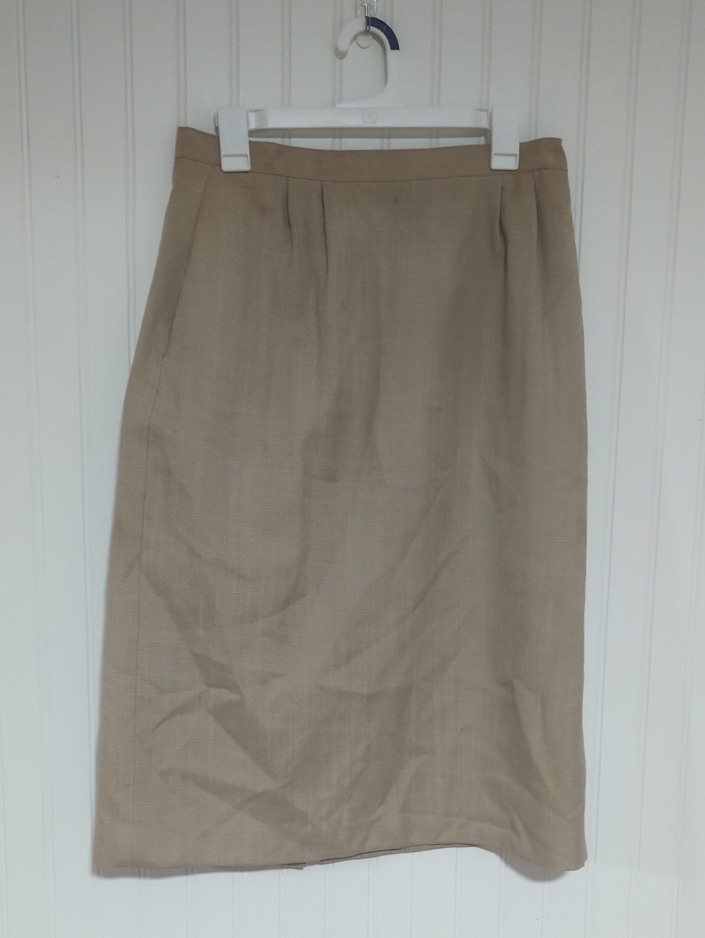 Worthington Classic Beige Pencil Skirt - Timeless Office Staple